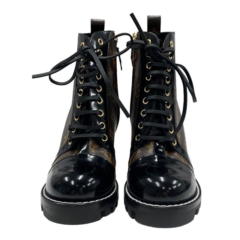 Louis Vuitton Star Trail Monogram Boots Short Boots Ankle Boots Lace Up Leather