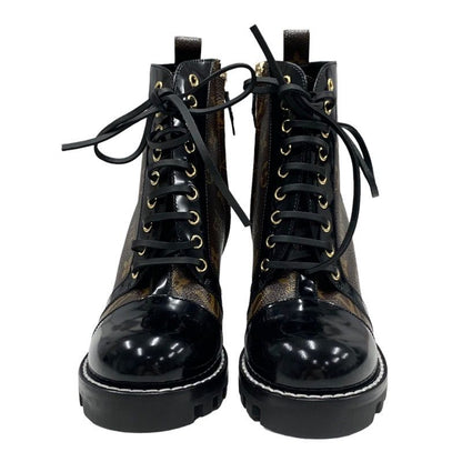 Louis Vuitton Star Trail Monogram Boots Short Boots Ankle Boots Lace Up Leather