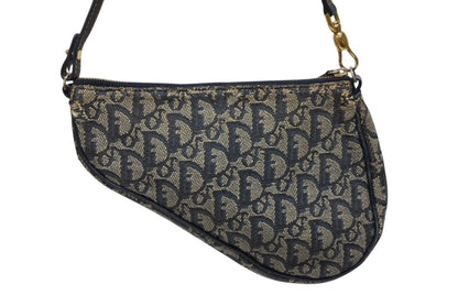 Dior Saddle Pouch MC Navy Trotter Pattern Galliano — view 3