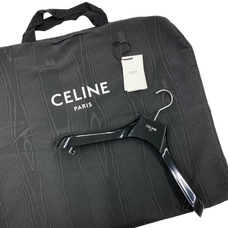 Celine Outer Down Jacket Logo Nylon Black Men's