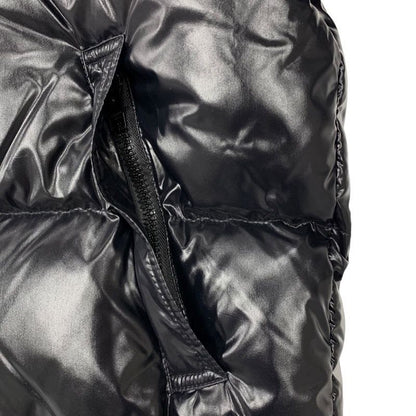 Celine Outer Down Jacket Logo Nylon Black Men's