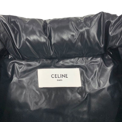 Celine Outer Down Jacket Logo Nylon Black Men's