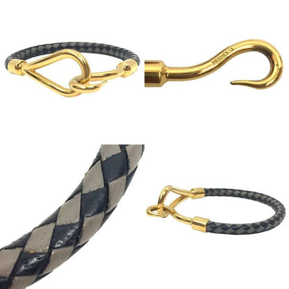 Hermes Jumbo Bracelet Braided Leather