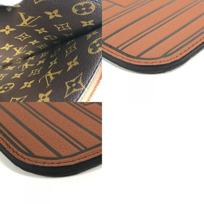 Louis Vuitton Pouch Neverfull Inside Out MM M12061 Leather Tan Brown