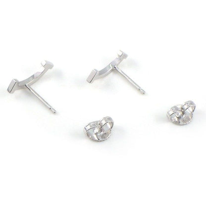 Tiffany & Co Earrings T Smile Mini 18K White