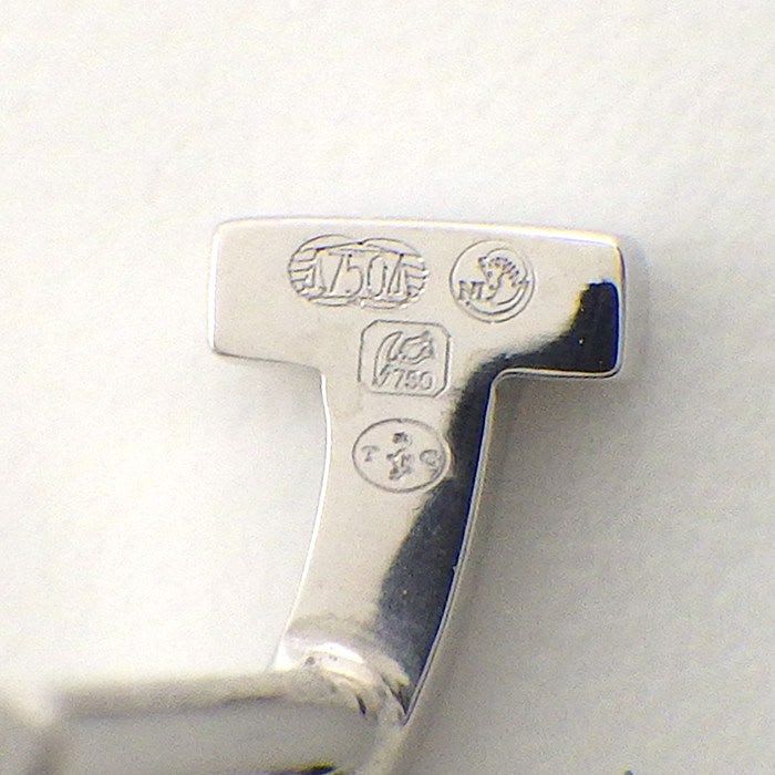 Tiffany & Co Earrings T Smile Mini 18K White