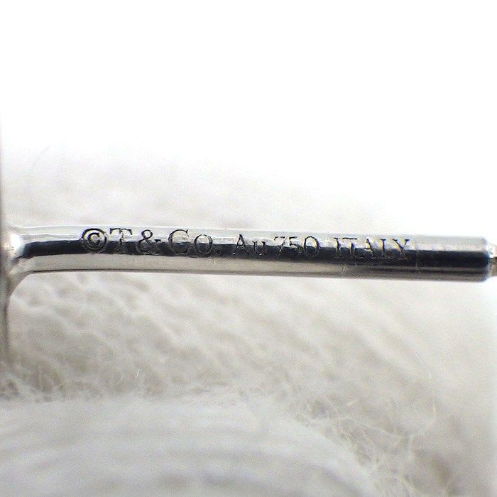 Tiffany & Co Earrings T Smile Mini 18K White