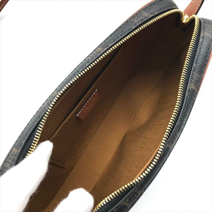 Celine Macadam Embroidery Triomphe Limited Edition Leather Shoulder Camera Bag