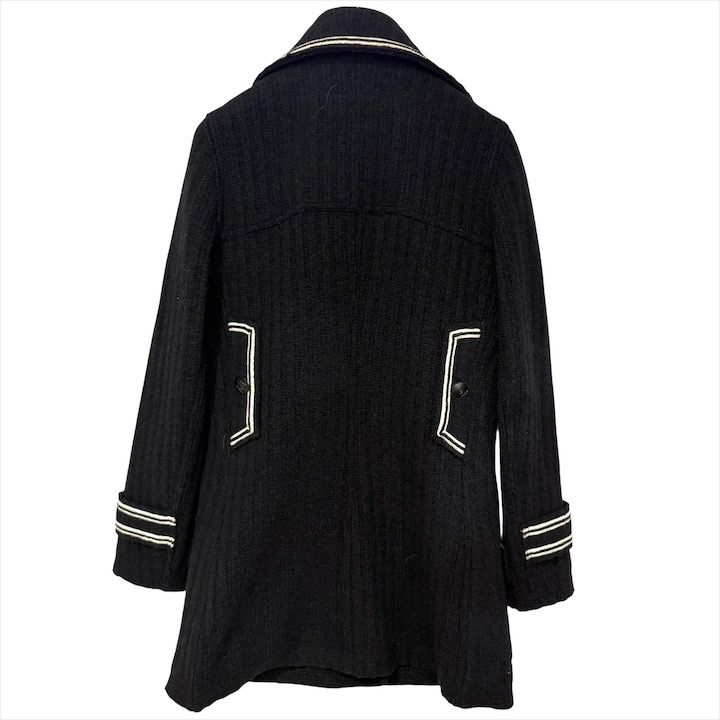 Chanel CC Logo Wool Coat 38 Outer