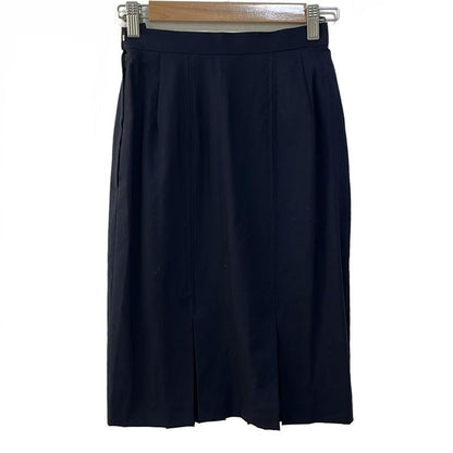 DIOR Christian Dior Skirt Size S Women's - Dark Navy Knee Length Pret-a-porter