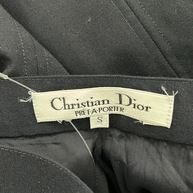 DIOR Christian Dior Skirt Size S Women's - Dark Navy Knee Length Pret-a-porter