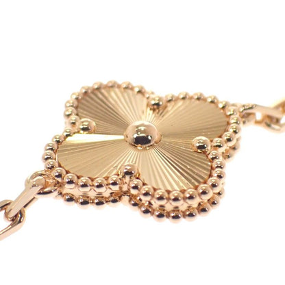 Van Cleef & Arpels Vintage Alhambra Vcarp7 Rp00 Bracelet 18K Pink Gold Women's