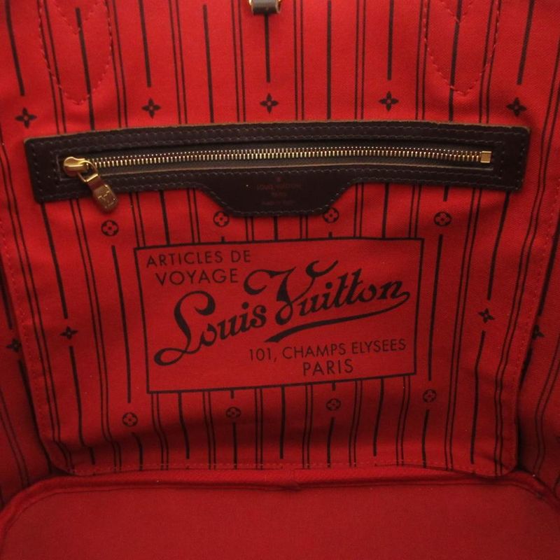 Louis Vuitton Neverfull MM Damier Ebene N41358 Tote Bag Shoulder Brown