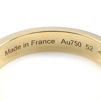 Hermes Ring Kelly TPM Double 2 two Finger Chain 18K Yellow Gold No 12 #52
