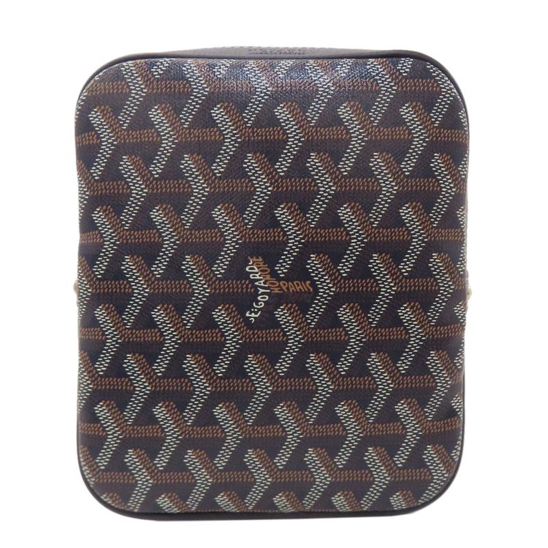 Goyard Petit Flo Bucket Shoulder Bag Coated Canvas Women's