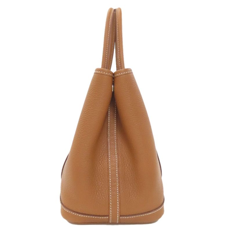 Hermes Garden Party TPM Gold Silver Hardware Handbag Negonda Ladies