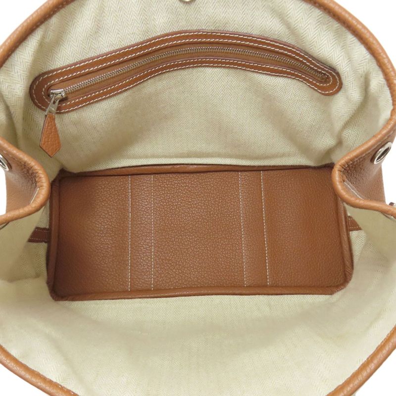 Hermes Garden Party TPM Gold Silver Hardware Handbag Negonda Ladies