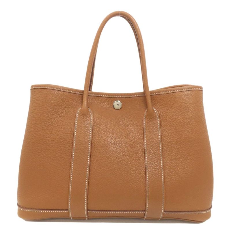 Hermes Garden Party TPM Gold Silver Hardware Handbag Negonda Ladies