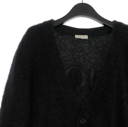Dior × Peter Doig 21AW Back Logo Embroidery Mohair Knit Cardigan Sweater Long