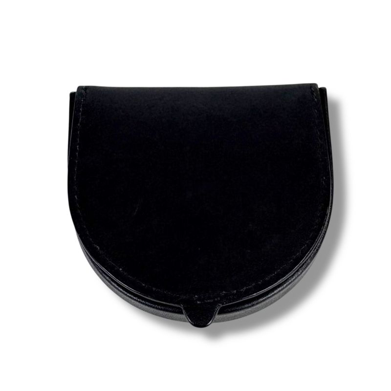 Loewe Anagram Logo Coin Case Coin Purse Leather Black