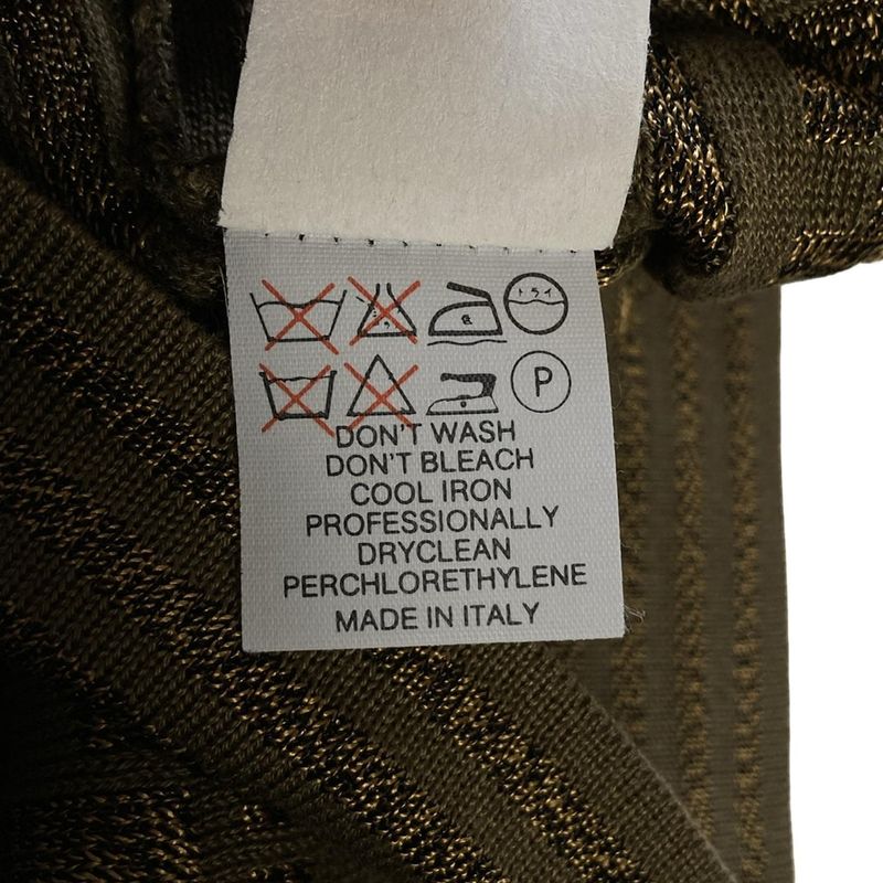 Fendi Short Sleeve Sweater Size (j-i) 40 Women's - Khaki X Gold Zucca Pattern