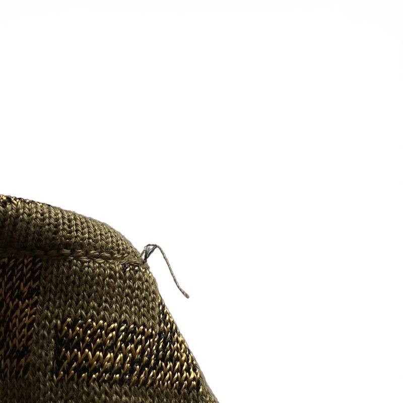 Fendi Short Sleeve Sweater Size (j-i) 40 Women's - Khaki X Gold Zucca Pattern