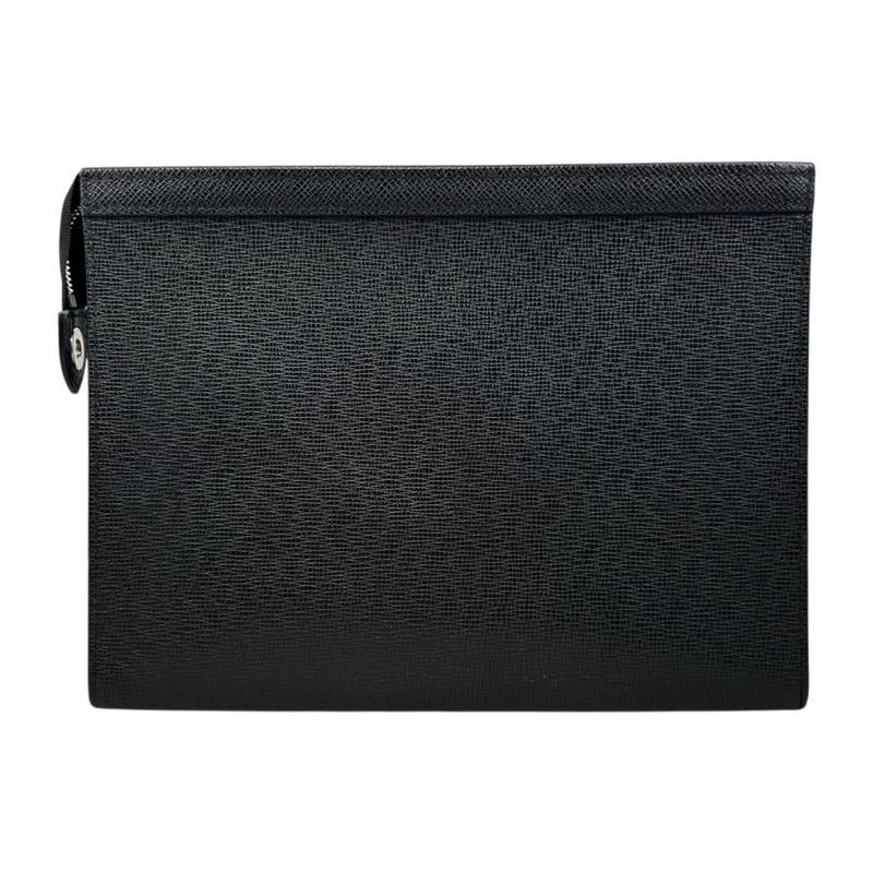 Louis Vuitton Clutch Bag Pochette -voyage M30450 Taiga Noir Black Louis Vuitton