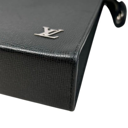Louis Vuitton Clutch Bag Pochette -voyage M30450 Taiga Noir Black Louis Vuitton