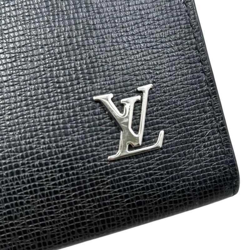 Louis Vuitton Clutch Bag Pochette -voyage M30450 Taiga Noir Black Louis Vuitton