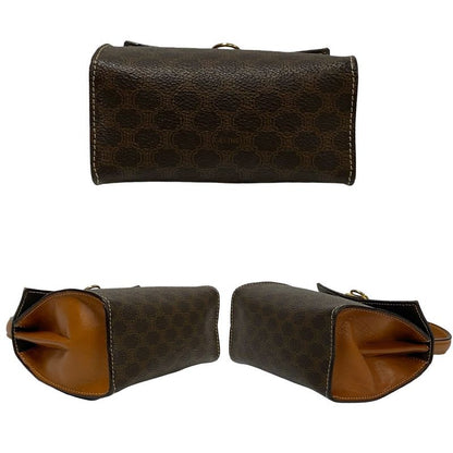 Celine Vintage Macadam Blason Ring Hardware Leather 2-Way Mini Handbag Shoulder