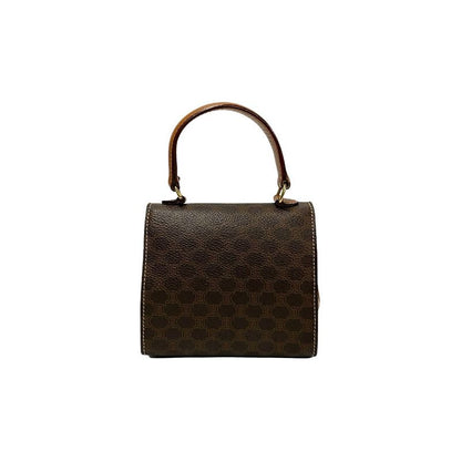 Celine Vintage Macadam Blason Ring Hardware Leather 2-Way Mini Handbag Shoulder