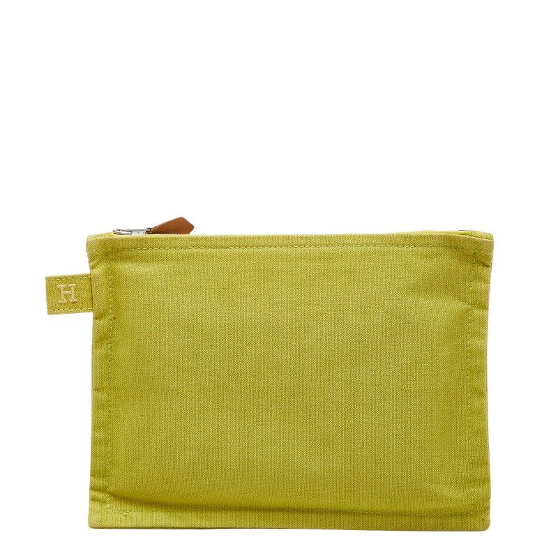 Hermes Bora PM (small) Green Cotton Ladies Hermes