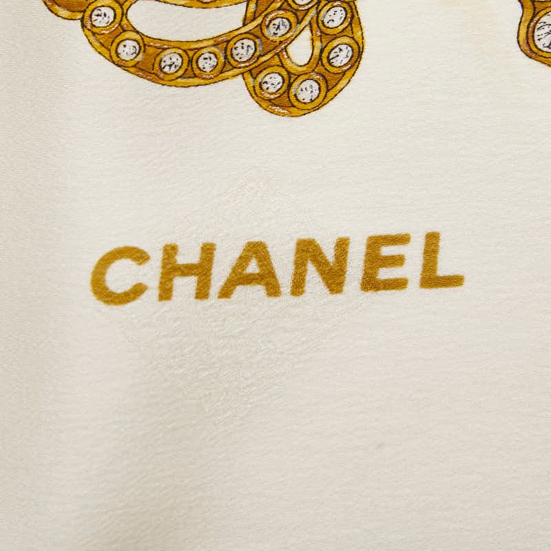 Chanel Jewelry Gem Pattern White Multicolor Women's Chanel