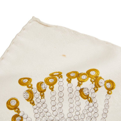 Chanel Jewelry Gem Pattern White Multicolor Women's Chanel