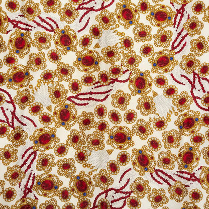 Chanel Jewelry Gem Pattern White Multicolor Women's Chanel