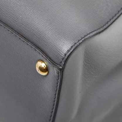 Fendi 2jours Tote Bag Shoulder Bag 2WAY 8bh250 Gray Leather Women's Fendi