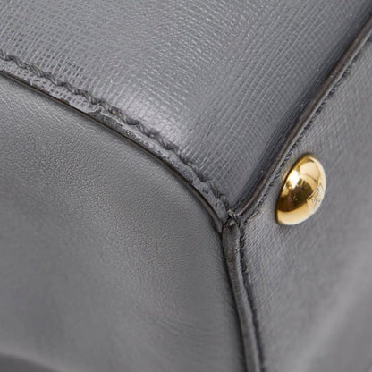 Fendi 2jours Tote Bag Shoulder Bag 2WAY 8bh250 Gray Leather Women's Fendi