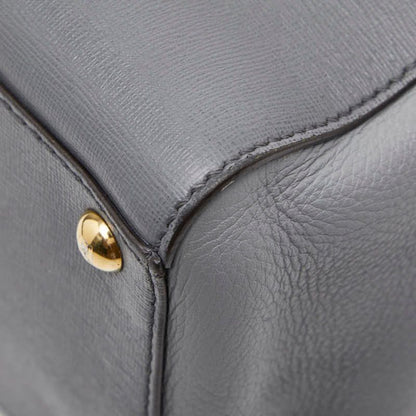 Fendi 2jours Tote Bag Shoulder Bag 2WAY 8bh250 Gray Leather Women's Fendi