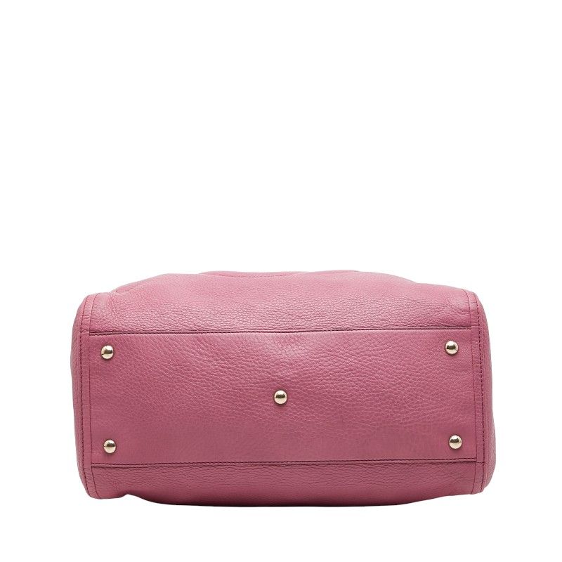 Gucci Soho Interlocking G Shoulder Bag Tote Bag 282309 Pink Leather Women's