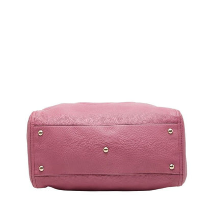 Gucci Soho Interlocking G Shoulder Bag Tote Bag 282309 Pink Leather Women's