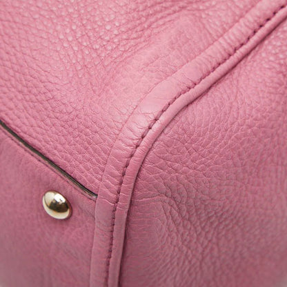 Gucci Soho Interlocking G Shoulder Bag Tote Bag 282309 Pink Leather Women's