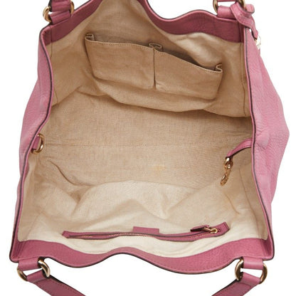 Gucci Soho Interlocking G Shoulder Bag Tote Bag 282309 Pink Leather Women's