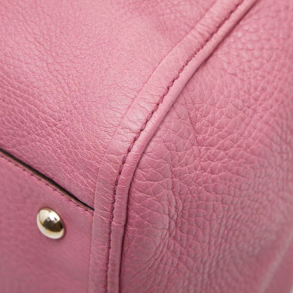 Gucci Soho Interlocking G Shoulder Bag Tote Bag 282309 Pink Leather Women's