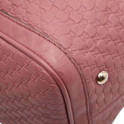 Gucci Micro Guccissima Mini Boston Bag Shoulder Bag 2WAY 247205 Pink Leather