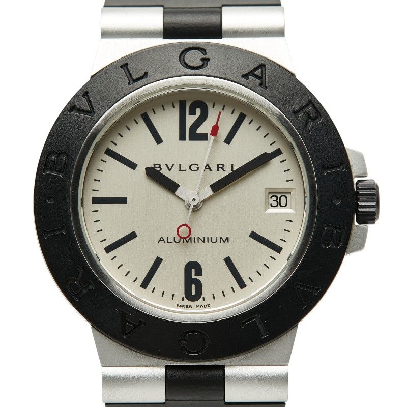 Bvlgari Al38a Black Rubber Aluminum Men's Bvlgari