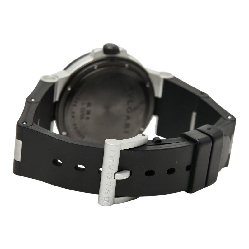 Bvlgari Al38a Black Rubber Aluminum Men's Bvlgari