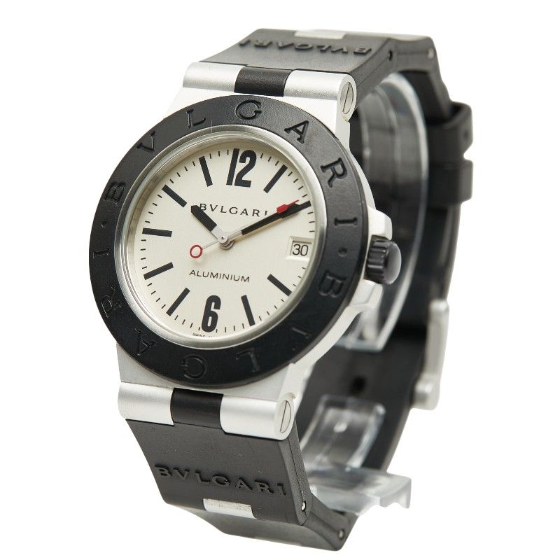 Bvlgari Al38a Black Rubber Aluminum Men's Bvlgari