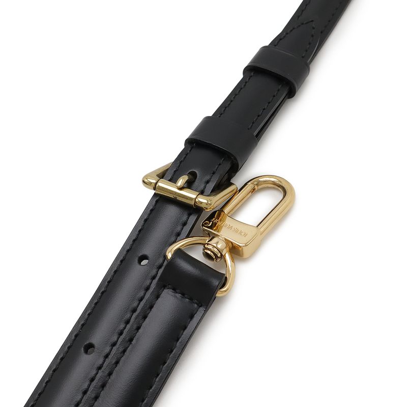 Louis Vuitton Epi Handbag Second Bag 2WAY Shoulder Bag Noir Black Gold Hardware