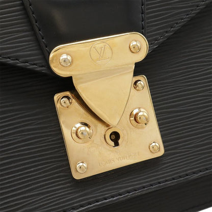 Louis Vuitton Epi Handbag Second Bag 2WAY Shoulder Bag Noir Black Gold Hardware