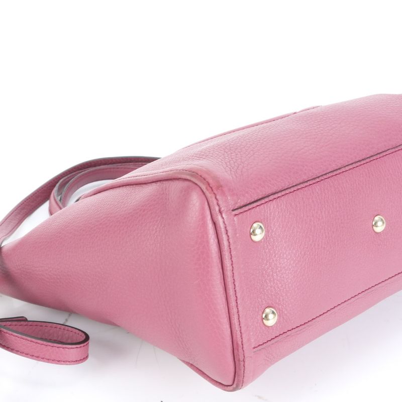 Gucci Soho Interlocking G Tassel 369176 Leather 2WAY Shoulder Bag Crossbody